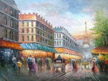 París Painting - escenas callejeras en París 41